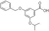 3-苄氧基-5-异丙氧基苯甲酸分子结构 (CAS 852520-53-7)