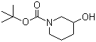 N-BOC-3-羟基哌啶分子结构 (CAS 85275-45-2)