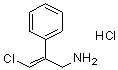(E)-beta-(氯甲基亚基)苯乙胺盐酸盐分子结构 (CAS 85278-24-6)