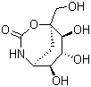 (1S,5S,6S,7R,8S)-6,7,8-三羟基-1-(羟基甲基)-2-氧杂-4-氮杂双环[3.3.1]壬-3-酮分子结构 (CAS 85281-06-7)