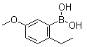 2-乙基-5-甲氧基苯硼酸分子结构 (CAS 852946-98-6)