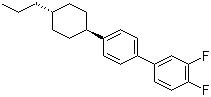 4'-(反式-4-丙基环己基)-3,4-二氟联苯分子结构 (CAS 85312-59-0)