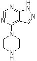 4-(1-哌嗪基)-1H-吡唑并[3,4-d]嘧啶分子结构 (CAS 853687-31-7)