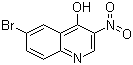 6-溴-4-羟基-3-硝基喹啉分子结构 (CAS 853908-50-6)