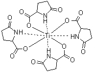 5-氧代-DL-脯氨酸钛络合物分子结构 (CAS 85392-57-0)