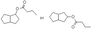 八氢-1(or2)-戊搭烯基丁酸酯分子结构 (CAS 85410-10-2)