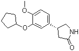structure of CAS# 85416-75-7, (R)-(-)-Rolipram;(R)-4-(3-(Cyclopentyloxy)-4-methoxyphenyl)pyrrolidin-2-one