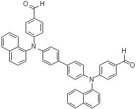 4,4'-[[1,1'-联苯]-4,4'-二基二(1-萘基亚氨基)]二苯甲醛分子结构 (CAS 854938-56-0)
