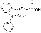 (9-苯基-9H-咔唑-3-基)硼酸分子结构 (CAS 854952-58-2)
