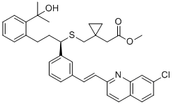 孟鲁司特酸甲基酯分子结构 (CAS 855473-51-7)