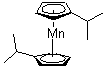 1,1'-双(1-甲基乙基)二茂锰分子结构 (CAS 85594-02-1)
