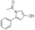 1-(4-羟基-2-苯基-1H-吡咯-1-基)乙酮分子结构 (CAS 856097-96-6)