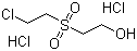 2-[(氯乙基)砜基]乙醇盐酸盐分子结构 (CAS 85739-74-8)