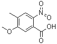 5-甲氧基-4-甲基-2-硝基苯甲酸分子结构 (CAS 857599-32-7)