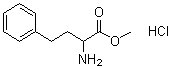 DL-高苯丙氨酸甲酯盐酸盐分子结构 (CAS 85808-33-9)