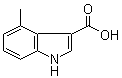 4-甲基-1H-吲哚-3-羧酸分子结构 (CAS 858515-65-8)
