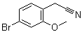4-溴-2-甲氧基苯乙腈分子结构 (CAS 858523-37-2)