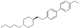 4-乙基-4'-[2-(反式-4-戊基环己基)乙基]-1,1'-联苯分子结构 (CAS 85872-01-1)