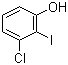 3-氯-2-碘苯酚分子结构 (CAS 858854-82-7)
