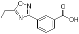 3-(5-乙基-1,2,4-恶二唑-3-基)苯甲酸分子结构 (CAS 859155-81-0)