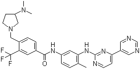 巴非替尼分子结构 (CAS 859212-16-1)