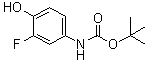 4-(叔丁氧羰基氨基)-2-氟苯酚分子结构 (CAS 859537-27-2)