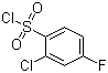 2-氯-4-氟苯磺酰氯分子结构 (CAS 85958-57-2)