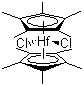 双(五甲基环戊二烯)二氯化铪分子结构 (CAS 85959-83-7)