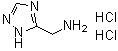 1H-1,2,4-三唑-5-甲胺二盐酸盐分子结构 (CAS 859791-21-2)