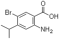 2-Amino-4-isopropyl-5-bromobenzoic acid molecular structure (CAS 859937-44-3)