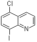 结构式 CAS# 859958-87-5, 5-氯-8-碘喹啉
