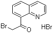 结构式 CAS# 859962-48-4, 8-(2-溴代乙酰基)喹啉氢溴酸盐