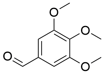 3,4,5-三甲氧基苯甲醛分子结构 (CAS 86-81-7)