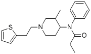 3-甲硫芬太尼分子结构 (CAS 86052-04-2)