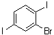 2-溴-1,4-二碘苯分子结构 (CAS 860556-79-2)