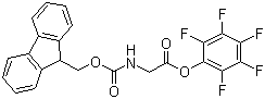 N-芴甲氧羰基甘氨酸五氟苯酯分子结构 (CAS 86060-85-7)