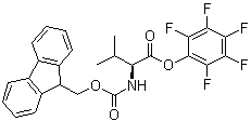 N-芴甲氧羰基-L-缬氨酸五氟苯基酯分子结构 (CAS 86060-87-9)