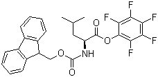 N-芴甲氧羰基-L-亮氨酸五氟苯酯分子结构 (CAS 86060-88-0)