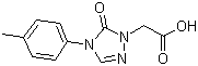 4,5-二氢-4-(4-甲基苯基)-5-氧代-1H-1,2,4-三唑-1-乙酸分子结构 (CAS 860612-22-2)