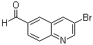 3-溴-6-喹啉甲醛分子结构 (CAS 860757-84-2)