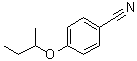 4-(1-甲基丙氧基)苯甲腈分子结构 (CAS 86120-21-0)