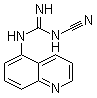 N-氰基-N'-5-喹啉胍分子结构 (CAS 861393-75-1)