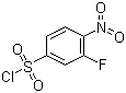 3-氟-4-硝基苯磺酰氯分子结构 (CAS 86156-93-6)