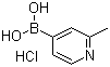 2-甲基-4-吡啶硼酸盐酸盐分子结构 (CAS 861905-97-7)
