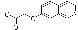 2-(7-异喹啉基氧基)乙酸分子结构 (CAS 86235-60-1)