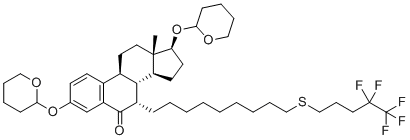 S-去氧代-3,17|A-双-(O-四氢-2H-吡喃-2-基)-6-氧代-氟维司群分子结构 (CAS 862700-70-7)