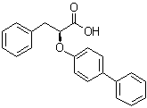 (alphaS)-alpha-([1,1'-联苯]-4-基氧基)苯丙酸分子结构 (CAS 862901-87-9)