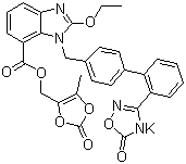 阿齐沙坦酯钾盐分子结构 (CAS 863031-24-7)