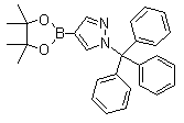 1-三苯甲基-1H-吡唑-4-硼酸频哪醇酯分子结构 (CAS 863238-73-7)