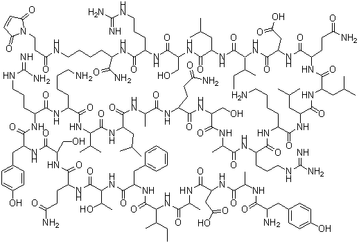 CJC 1295 molecular structure (CAS 863288-34-0)